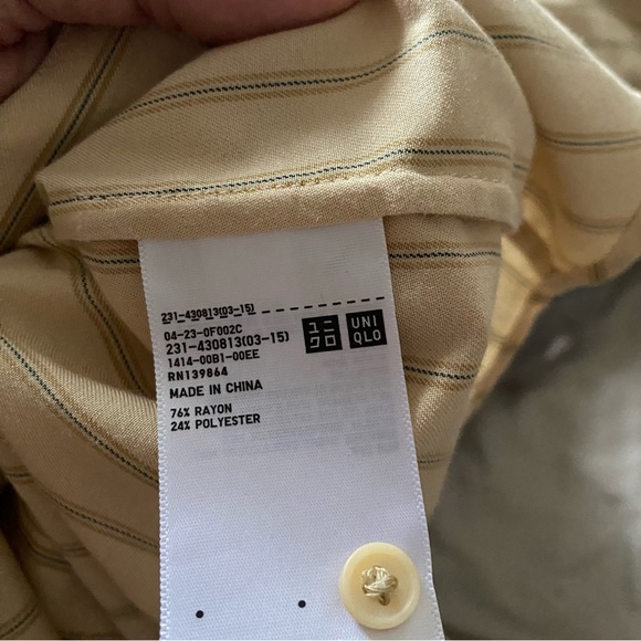 Uniqlo stripe button up shirt - Picture 5 of 6